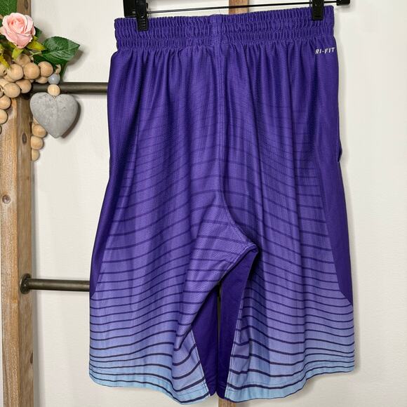 Nike Kevin Durant Mens Purple Basketball Shorts Size Medium - Picture 5 of 8